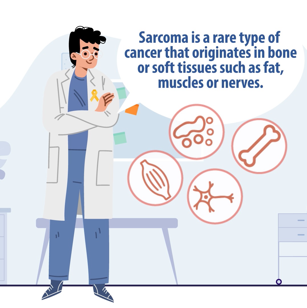 5 letter word with sarcoma